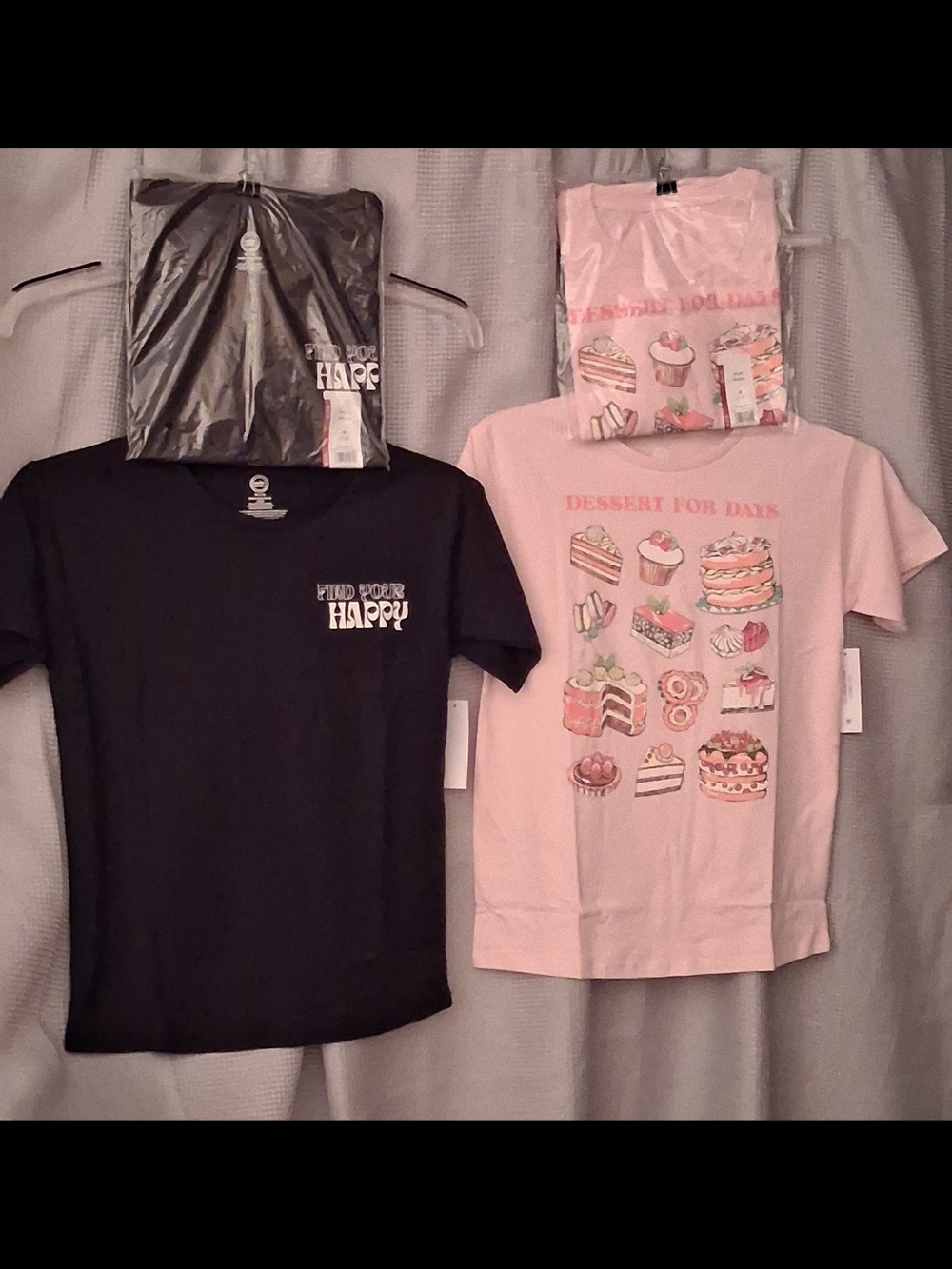 Wonder Nation ( SET ) Black & Pink Tee